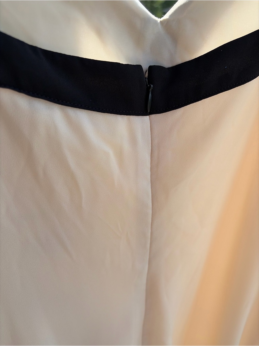 🆕🌾Lauren Ralph Lauren Colorblock Wedding Guest  Midi Dress Ivory Black Size 12 - Picture 9 of 17